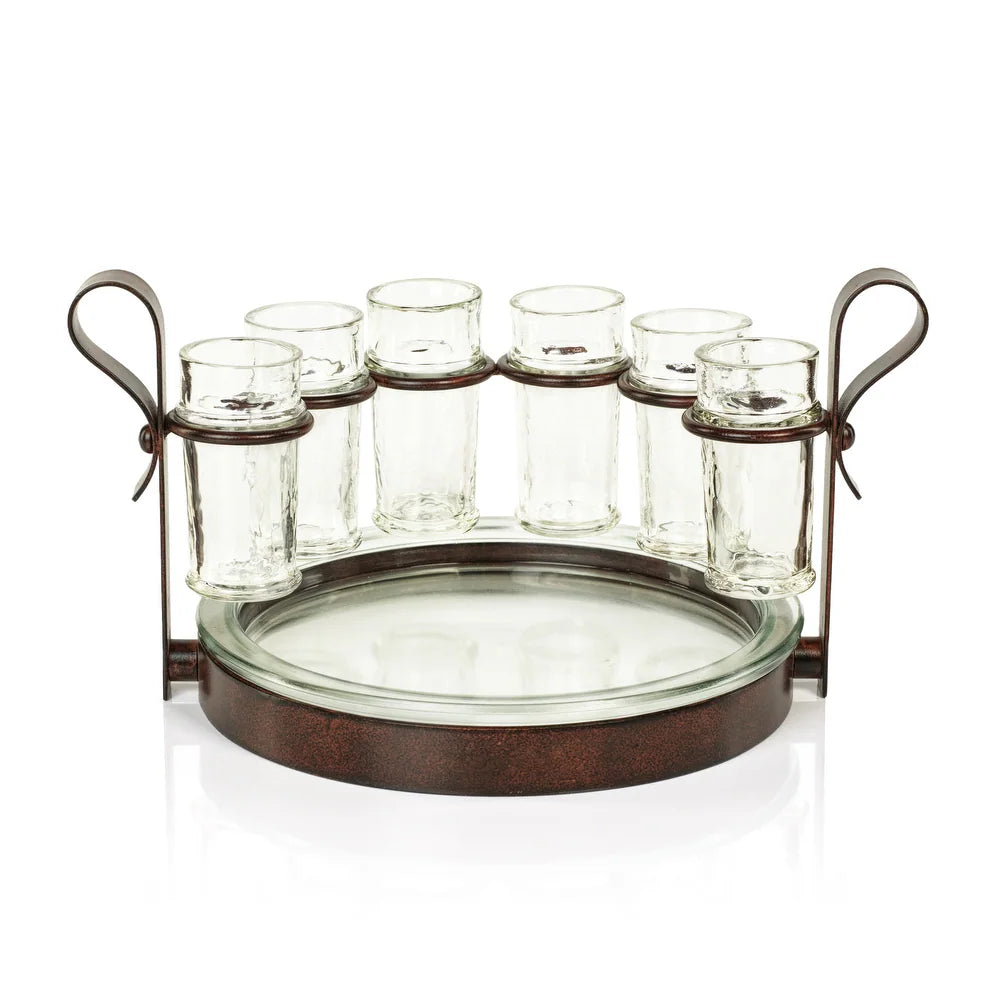 Tequila Set Six Shots - Bronze