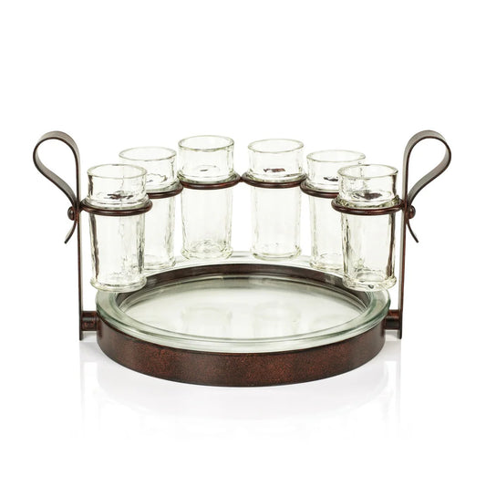 Tequila Set Six Shots - Bronze