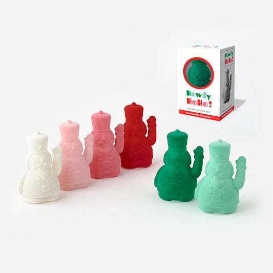 Flocked Waving Nutcracker