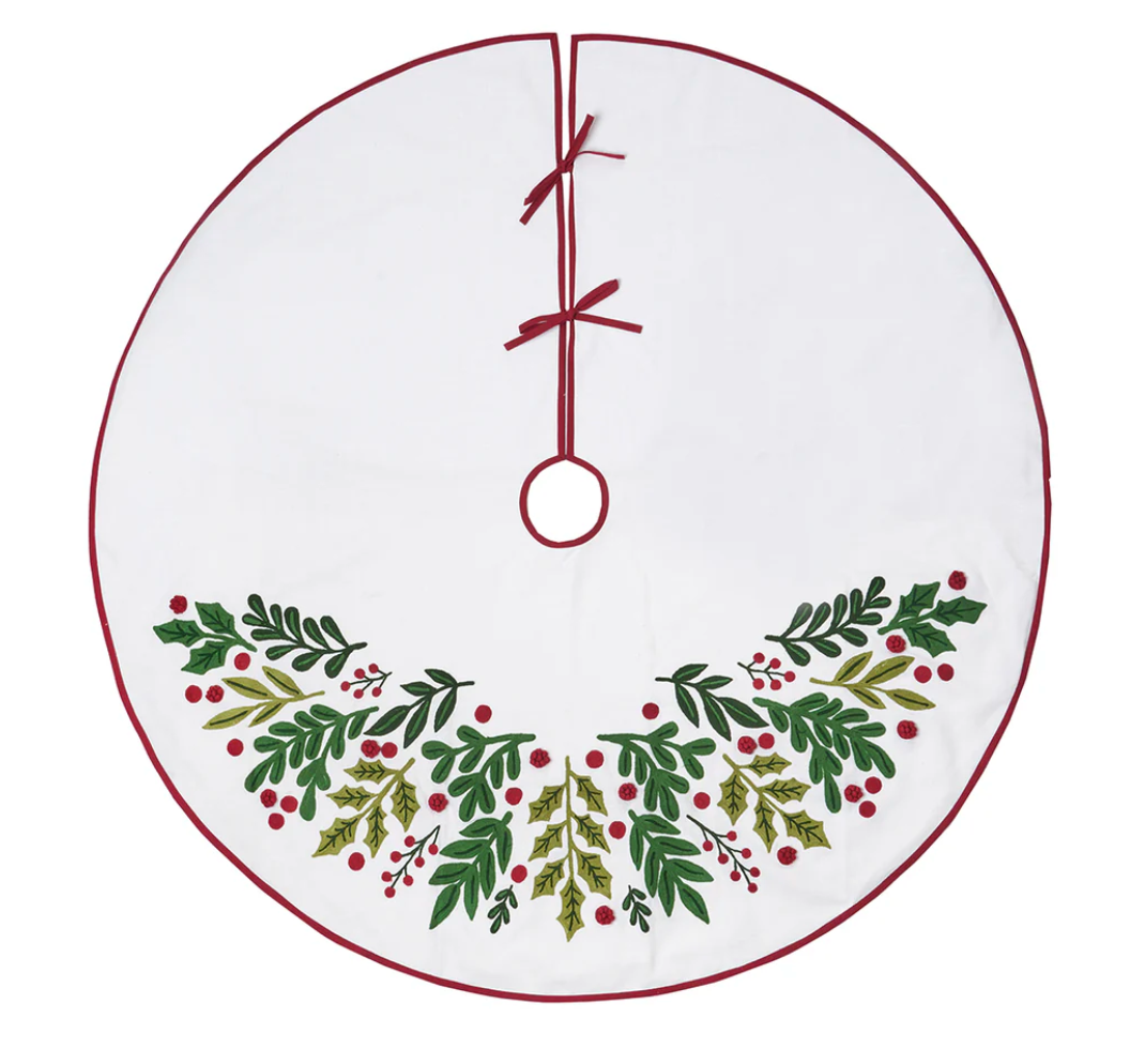 Botanical Christmas Tree Skirt