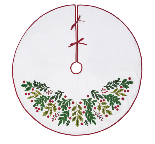 Botanical Christmas Tree Skirt