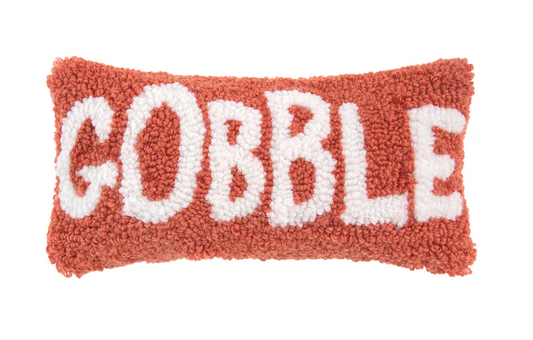 Gobble Hooked Pillow
