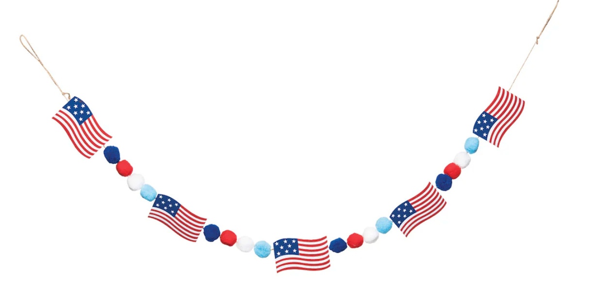 American Flag Garland