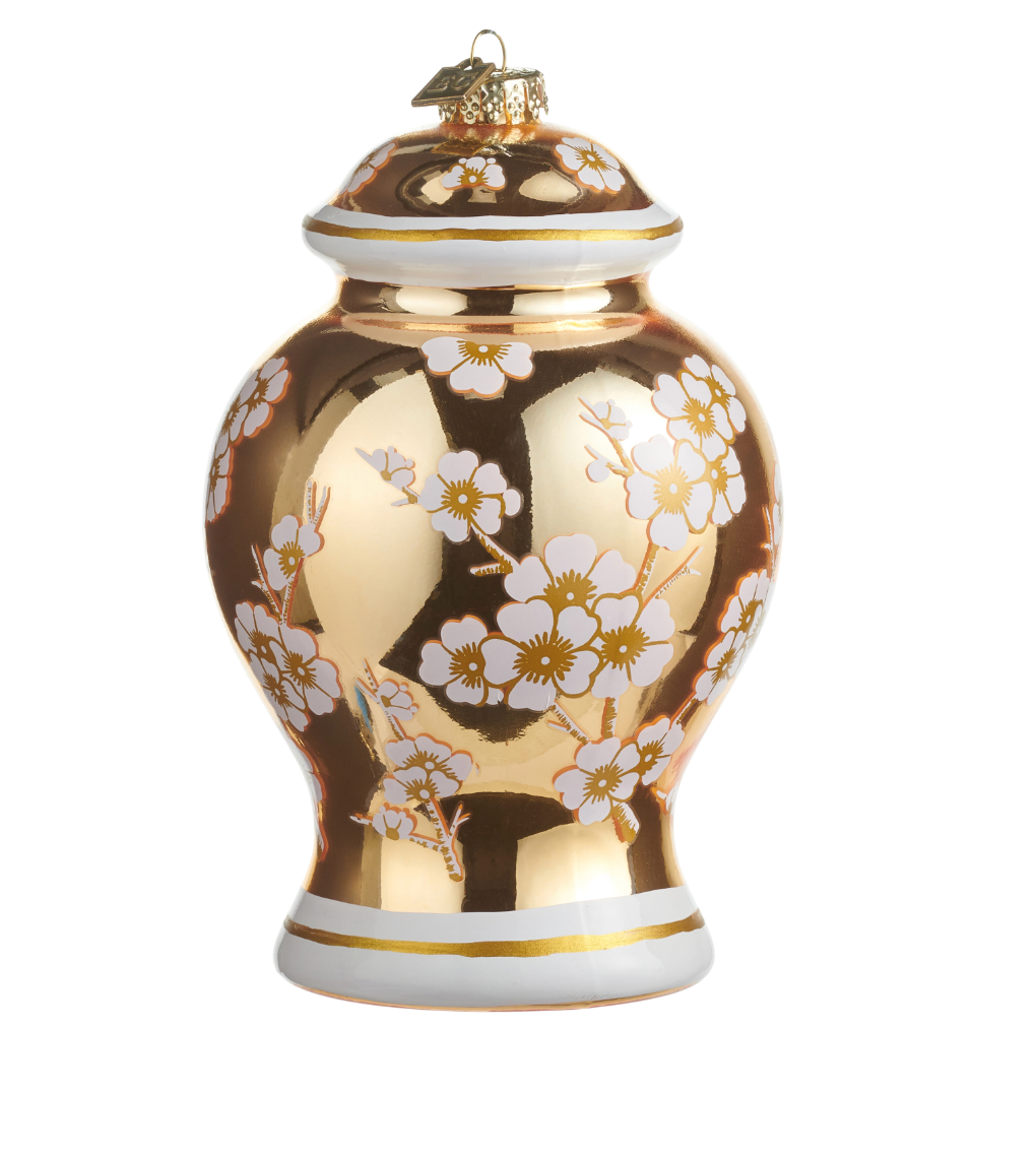 Golden Ginger Jar Ornament