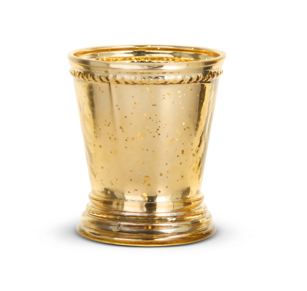 Gold Mercury Glass Pot - 2 Sizes