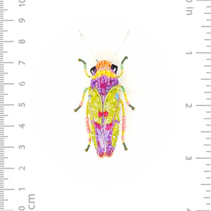 Sharpshooter Beetle Brooch Pin