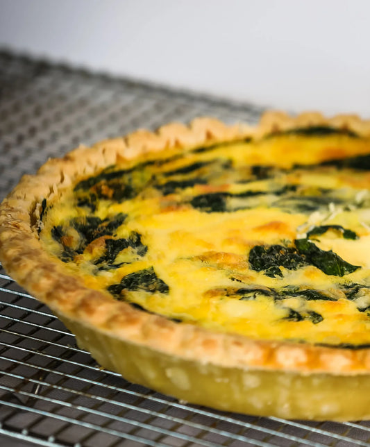 Spinach + Feta Quiche