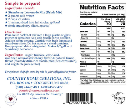 Strawberry Lemonade Drink Mix