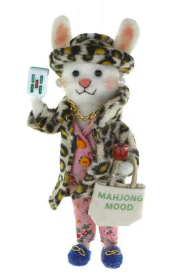Mahjong Bunny Ornament