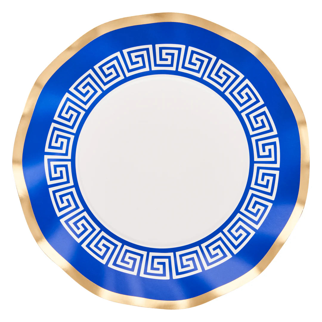 Greek Key Salad Plate