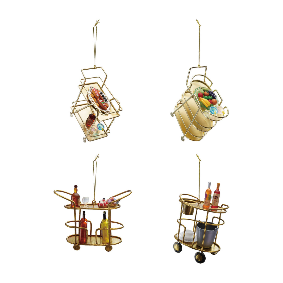 Bar Cart Ornaments - 4 Styles