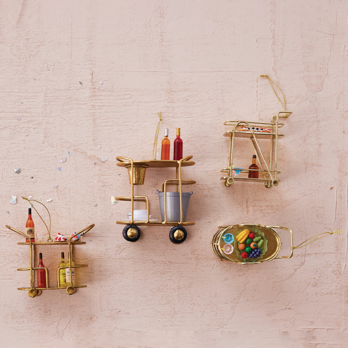 Bar Cart Ornaments - 4 Styles