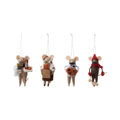 Mouse Gourmand Ornament - 4 Styles