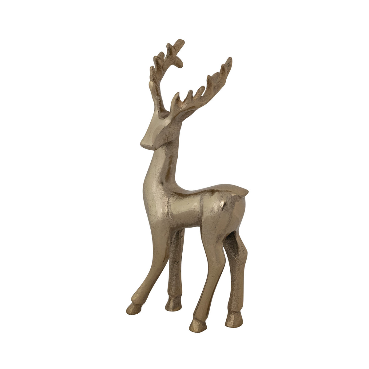 Cast Aluminum Reindeer - Gold