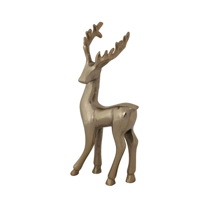 Cast Aluminum Reindeer - Gold