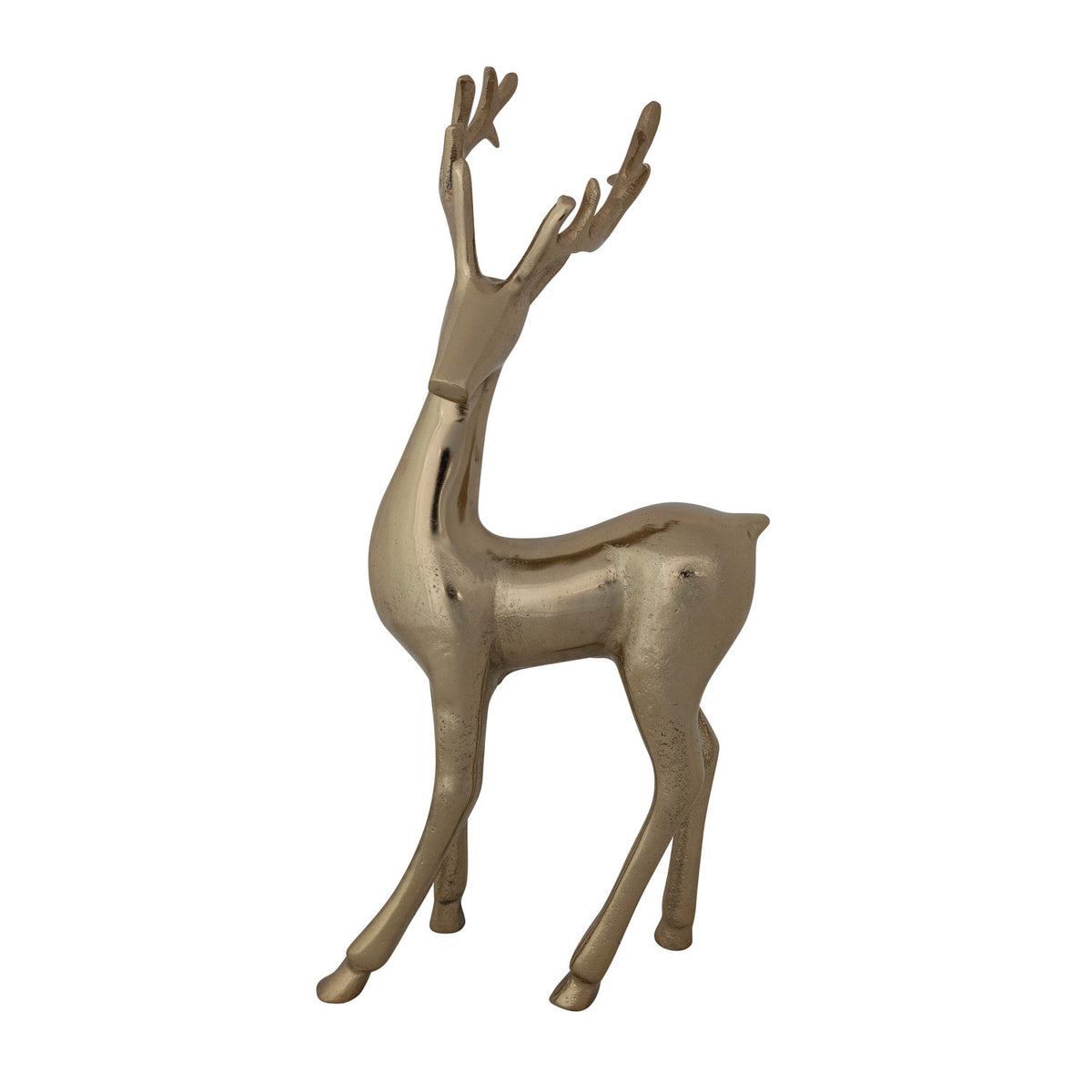 Cast Aluminum Reindeer - Gold