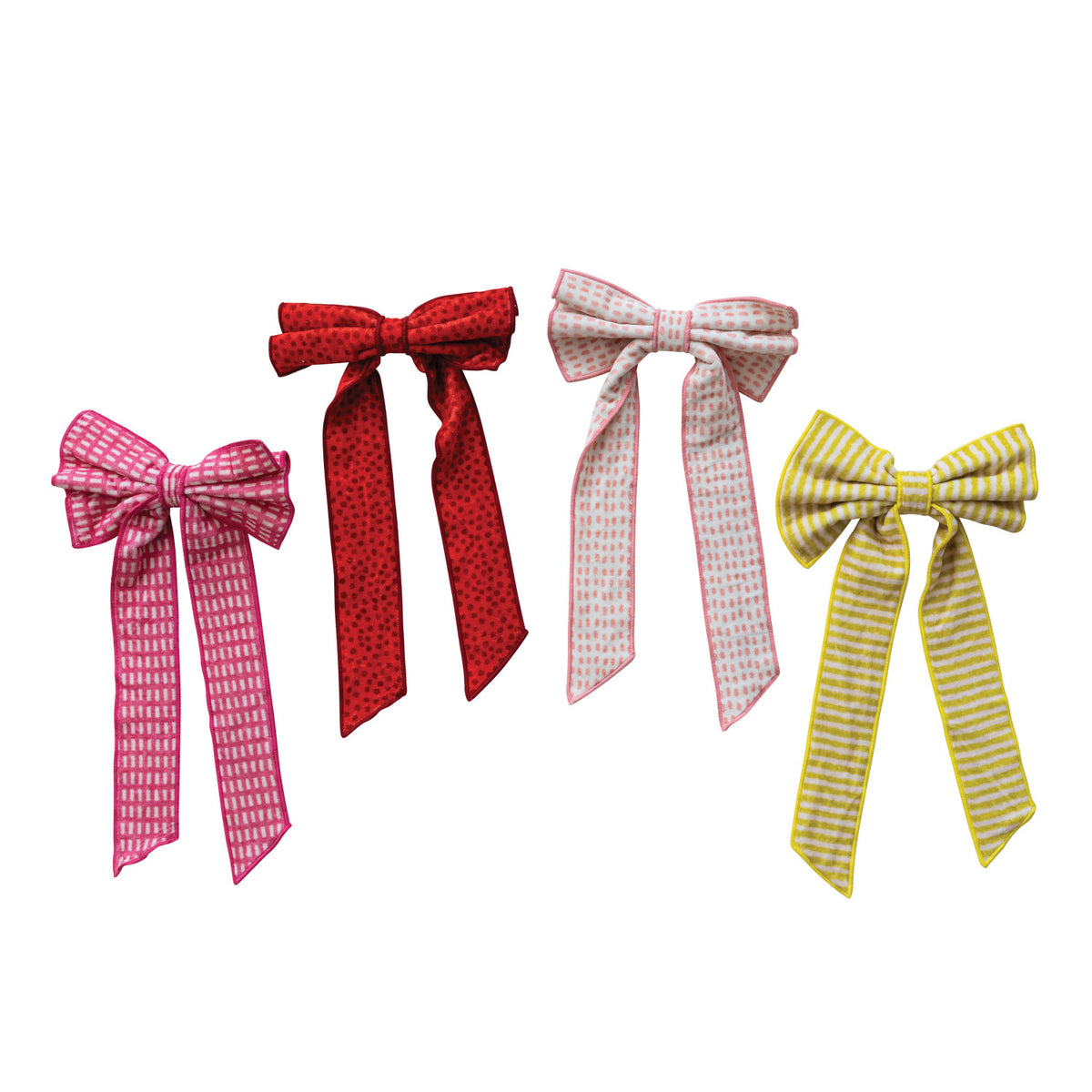 Velvet Bow w Clip - 4 Styles