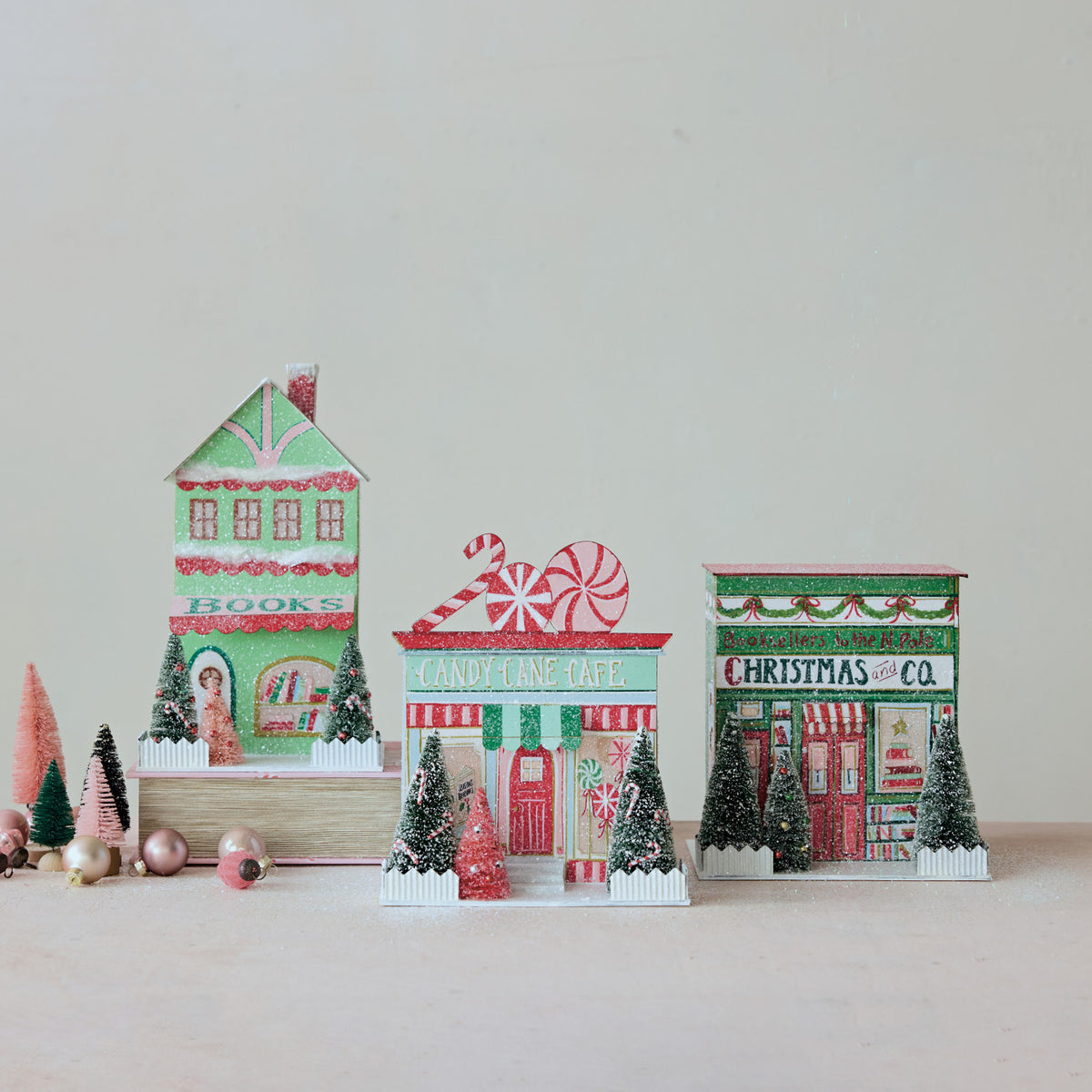 Christmas Village Shop with LED Light - 3 Styles
