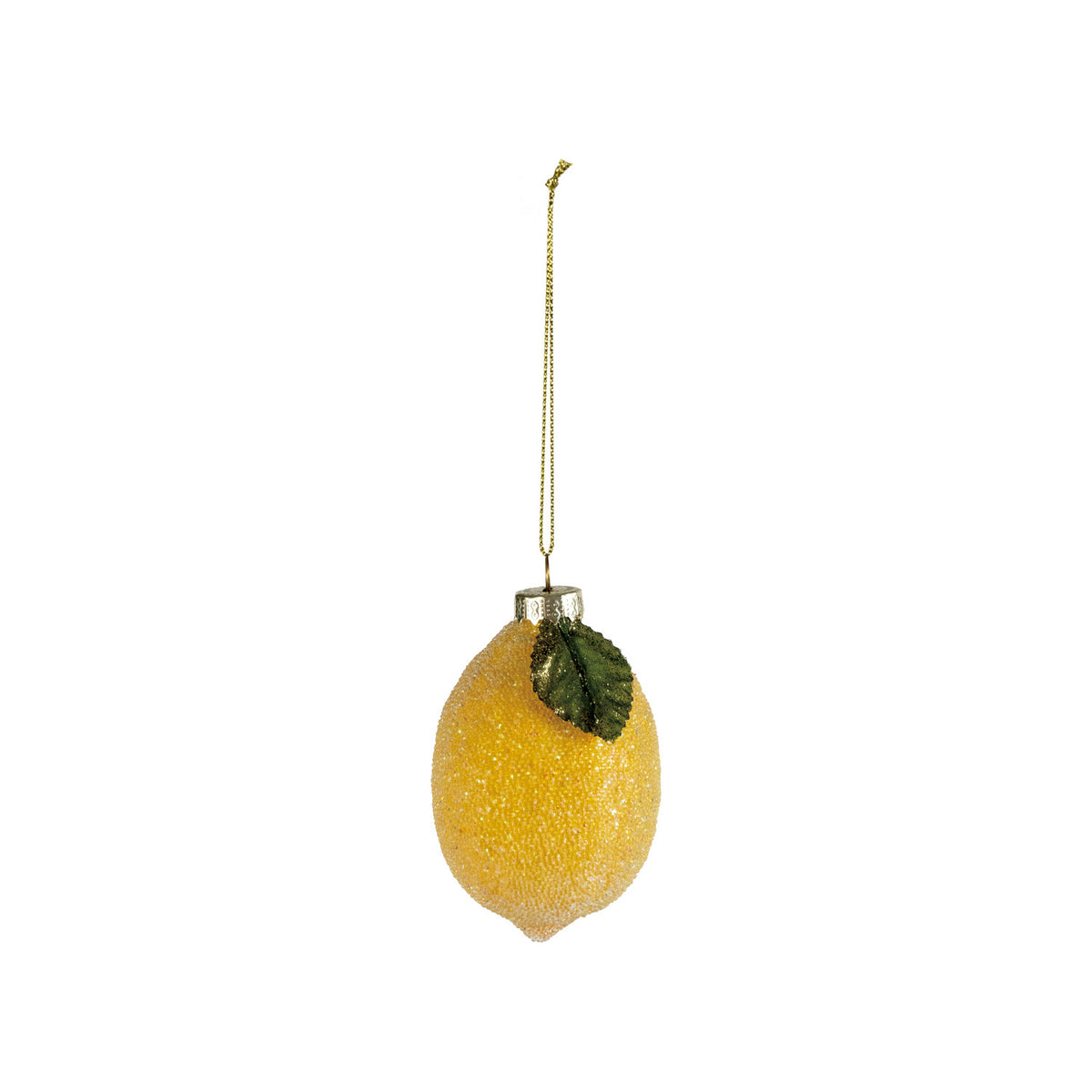 Hand-Painted Glass Fruit Ornaments - 3 Fruits