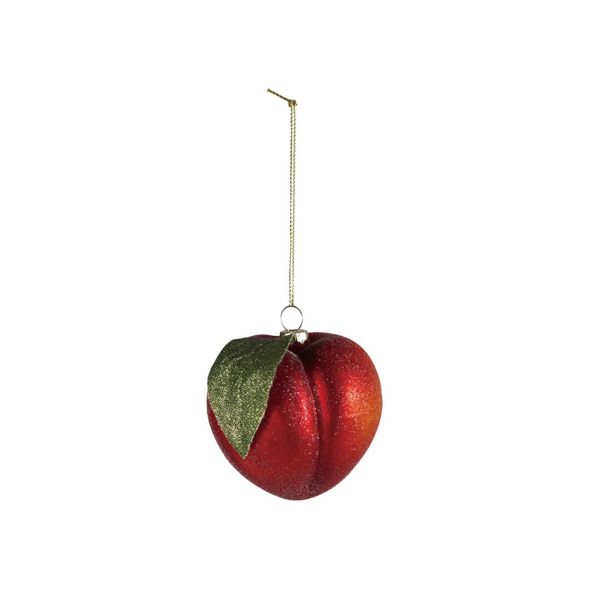 Hand-Painted Glass Fruit Ornaments - 3 Fruits