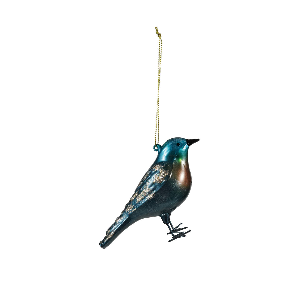 Glittered Bird Ornament