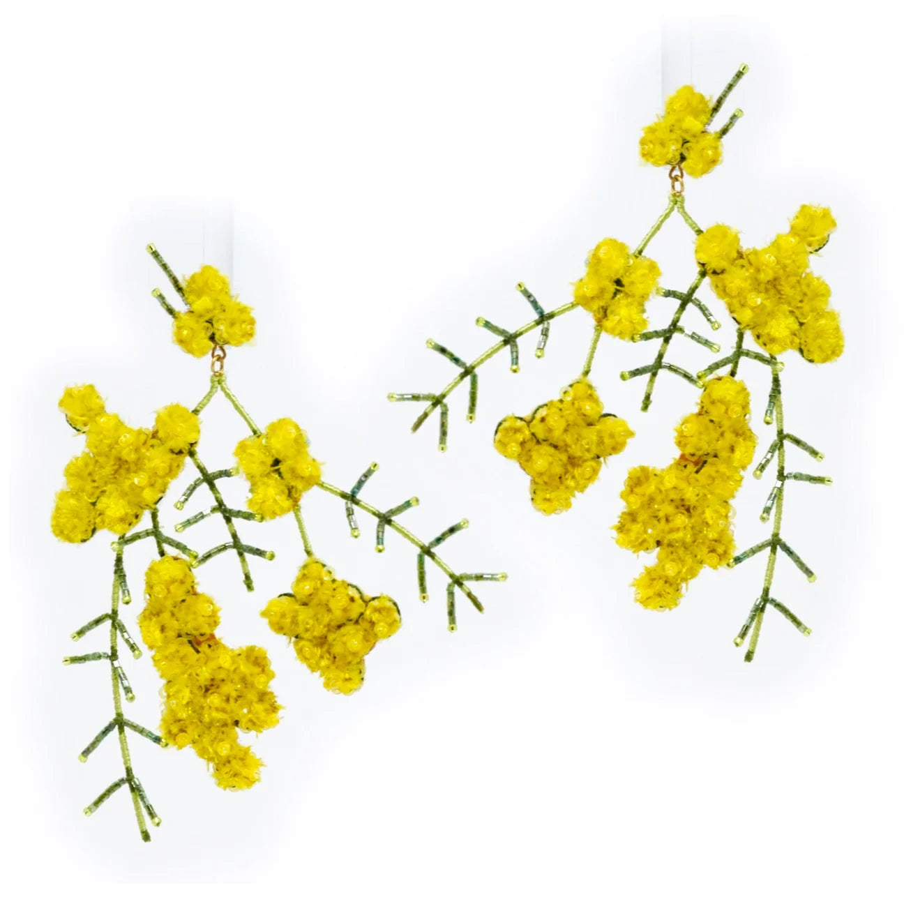 Yellow Mimosa Earrings