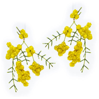 Yellow Mimosa Earrings