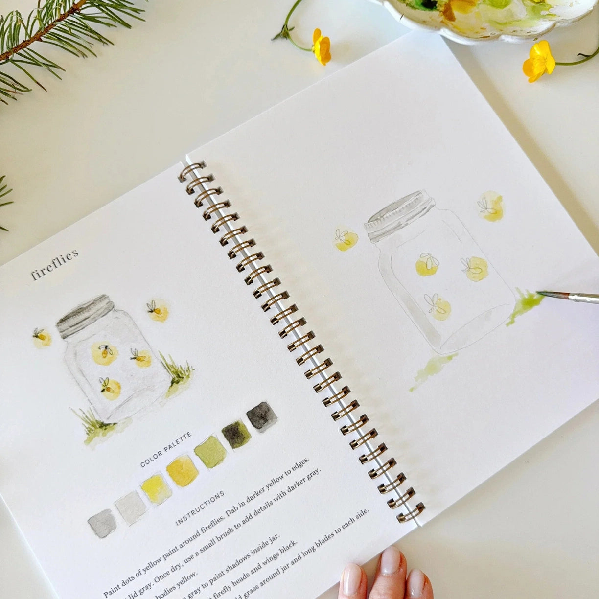 Camping Watercolor Workbook
