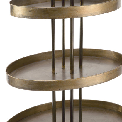 Metal 6 Tier Oval Display Tower