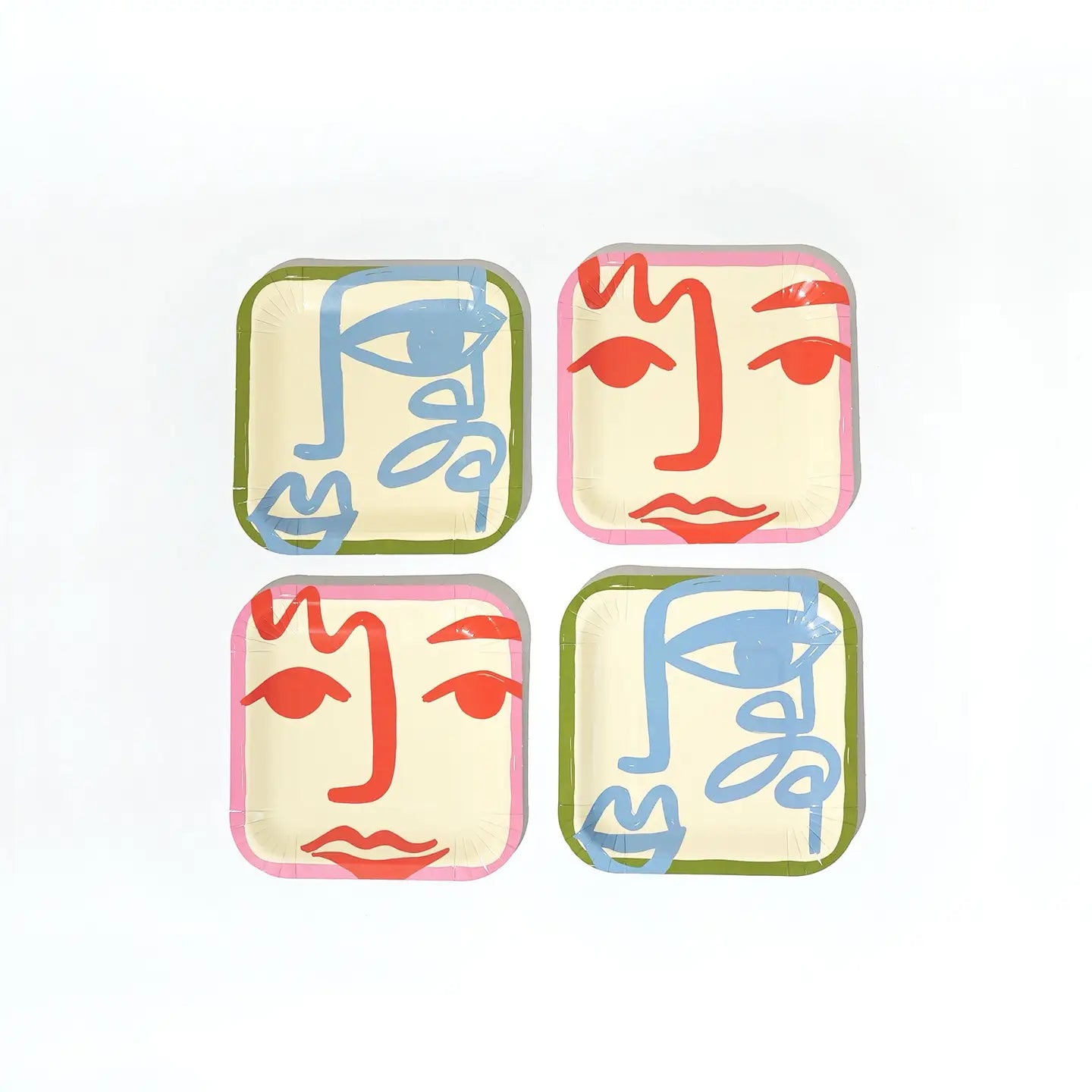 Two Face Dessert Paper Plates