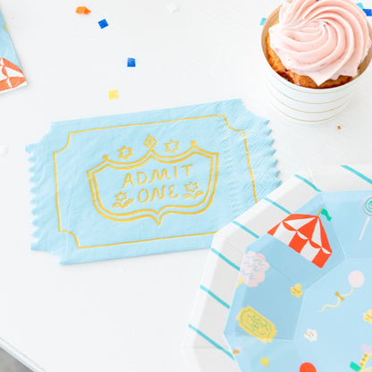 Off To the Fair "Admit One" Napkins