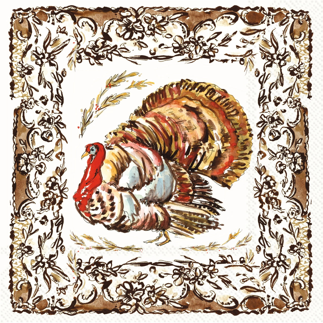 Turkey Collection Paper Lunch Napkins