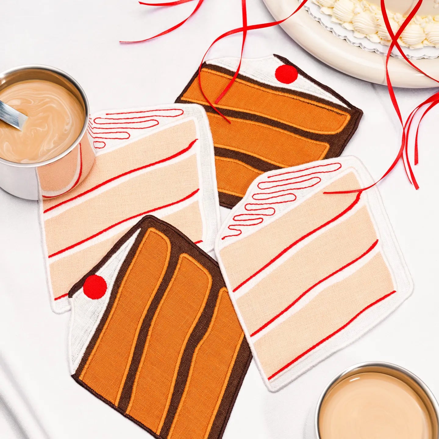 Cake Cocktail Napkins S/4
