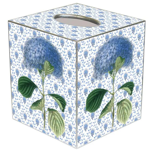 Tissue Box - Blue Hydrangea