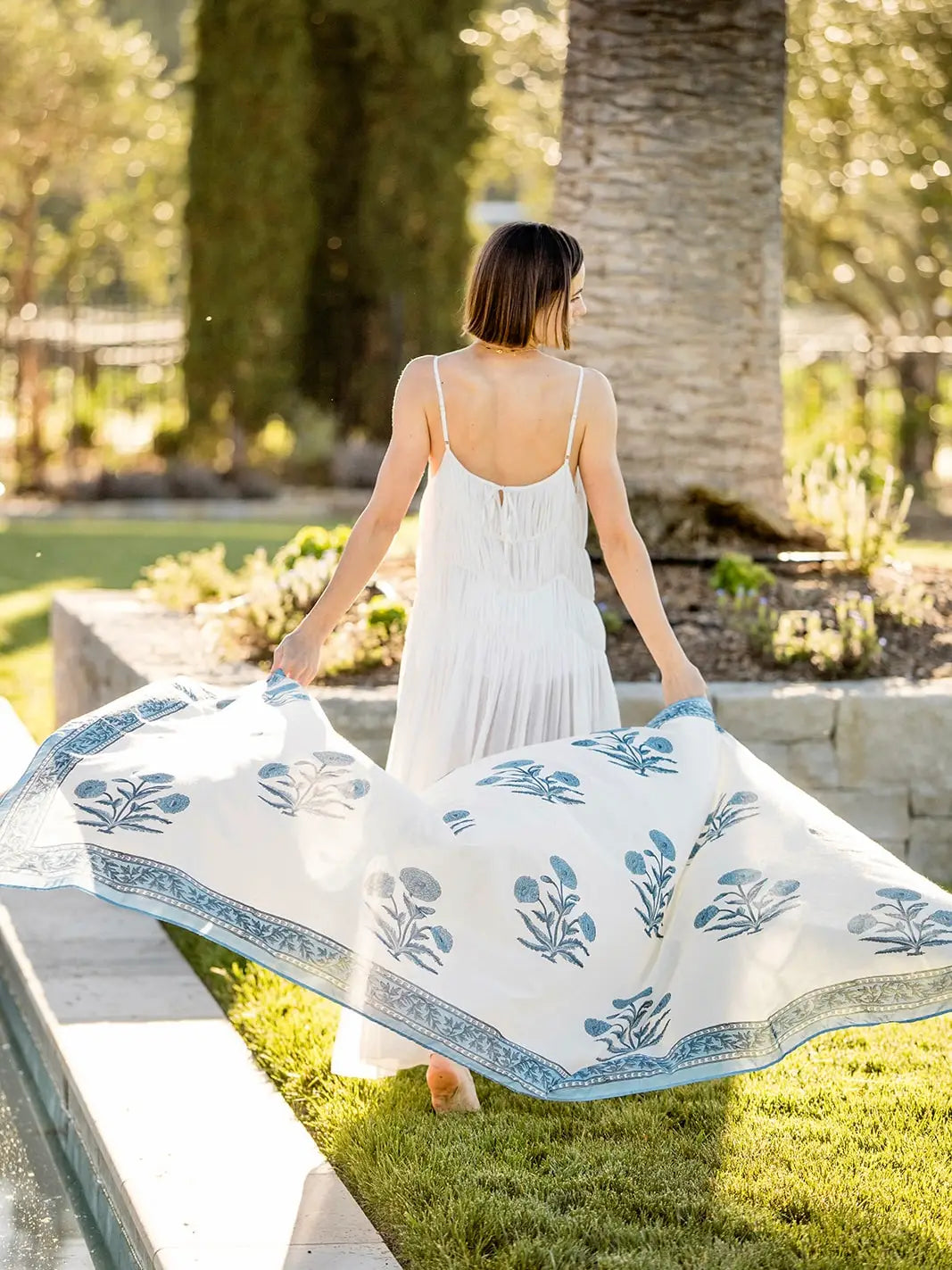 Sarong - Indigo Flower