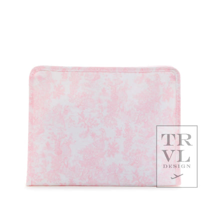 Lg Roadie Bag - Pink Bunny Toile