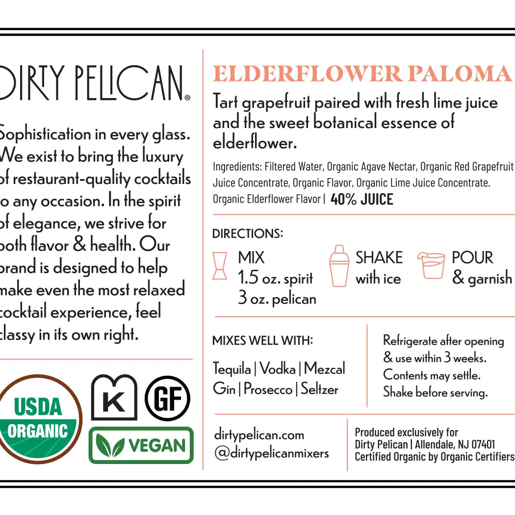 Elderflower Paloma Mixer