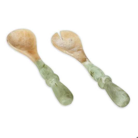 Giada Jade Swirl Salad Servers