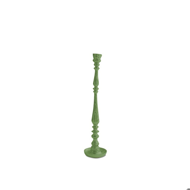 Crosby Medium Leaf Green Candlestick Holder
