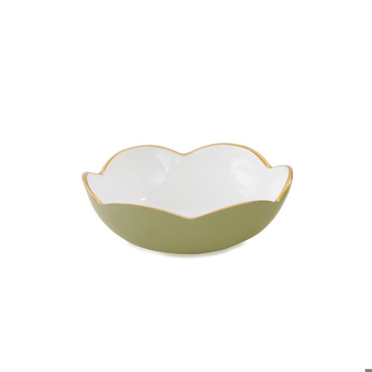Nuevo Large Leaf Green Bowl