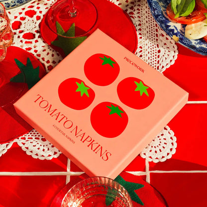 Tomato Cocktail Napkins S/4