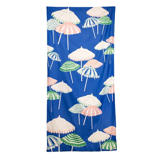 Monterosso Beach Towel Sapphire/Pink/Capri