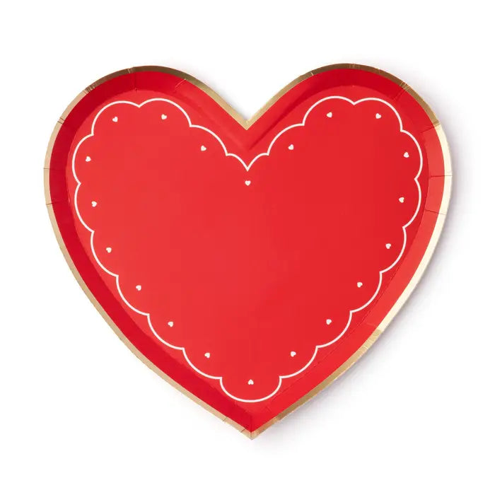 Red Heart Plates