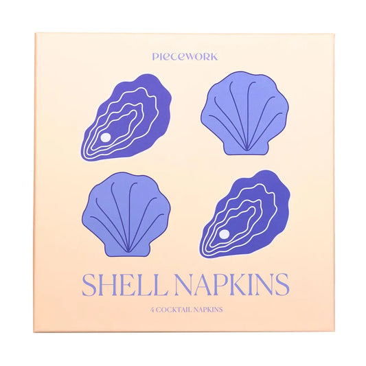 Shell Cocktail Napkins S/4