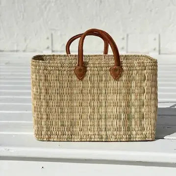 Straw Beach Basket Large Natural