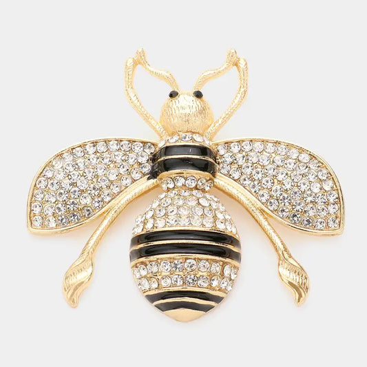 Honey Bee Brooch - Gold
