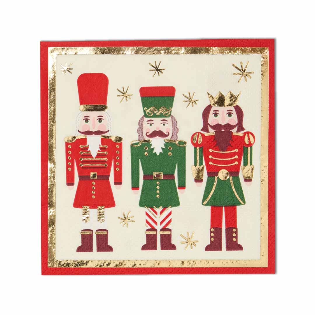 Nutcracker Christmas Cocktail Napkin