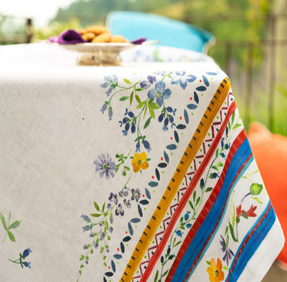 Primula Linen Tablecloth 67" x 67"