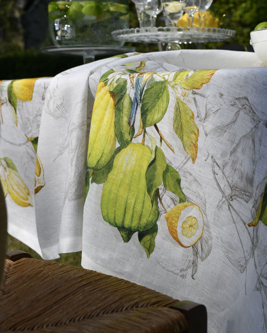 Limoncello Linen Tablecloth 67" x 122"