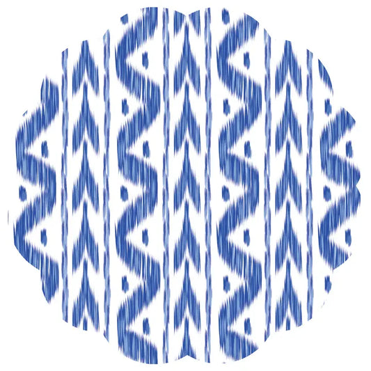 Ikat Scalloped Placemats